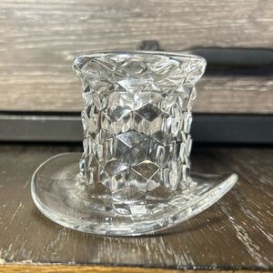 Fostoria Elegant Glass Crystal American 4 Inch High Hat Vase